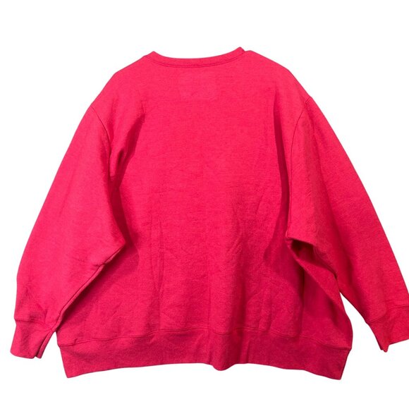 JMS Just My Size By Hanes Women's Size 4X EcoSmart Pink Sweatshirt NWT - Picture 3 of 9